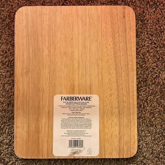 Farberware 8x10 Wood Cutting Board - Picture 2 of 4